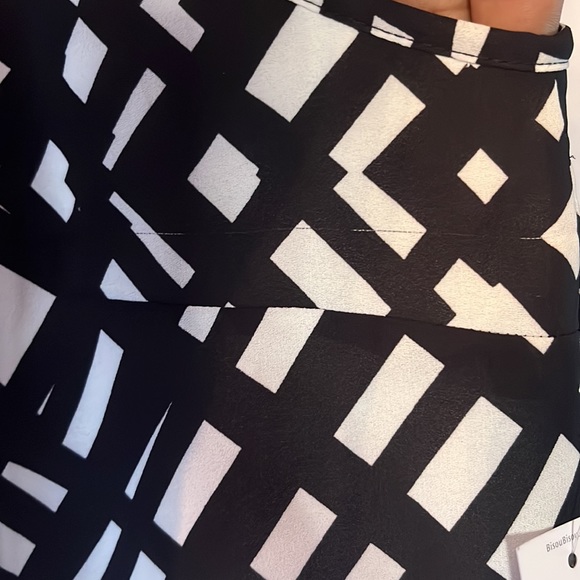 Bisou Bisou Black & Cream Sleeveless Dress 12 - Picture 10 of 10